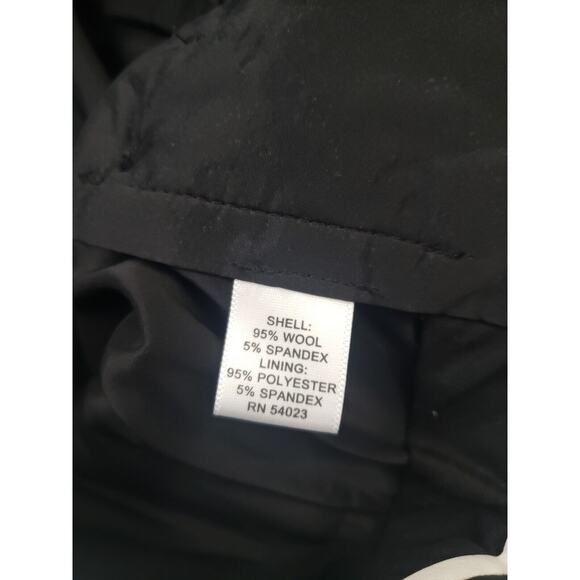 Banana Republic Ryan Fit Wool Stretch Black/White Boot Pants Women's sz 0 Work - Picture 4 of 8